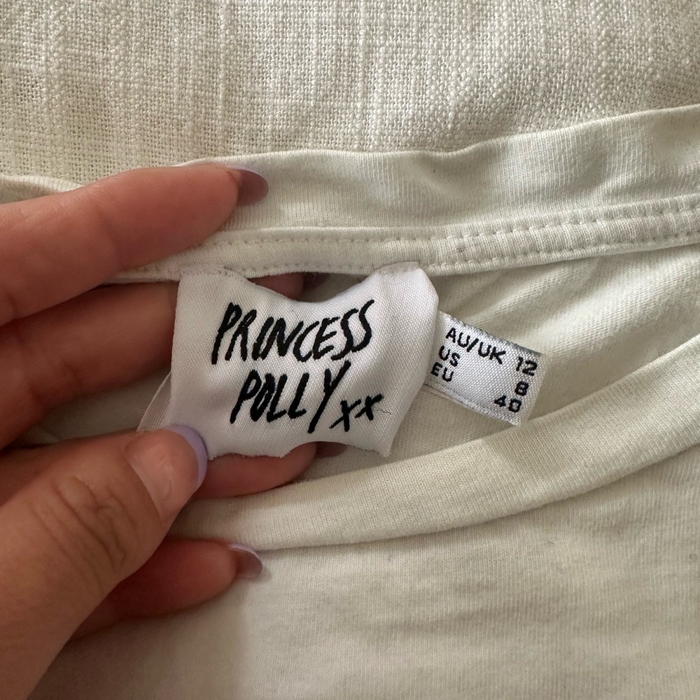Princess Polly Cream Tee